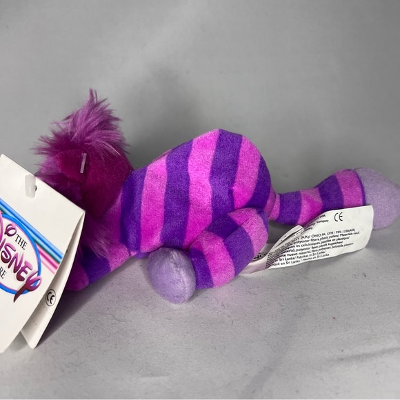 NWT - Disney Alice in Wonderland Cheshire Cat bean bag plush beanie - Picture 5 of 5